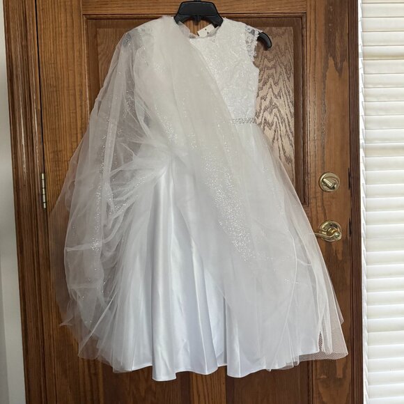 First Communion / Jr. Bridesmaid -Joan Calabrese Tulle Dress - Size 7 - … - Picture 7 of 15